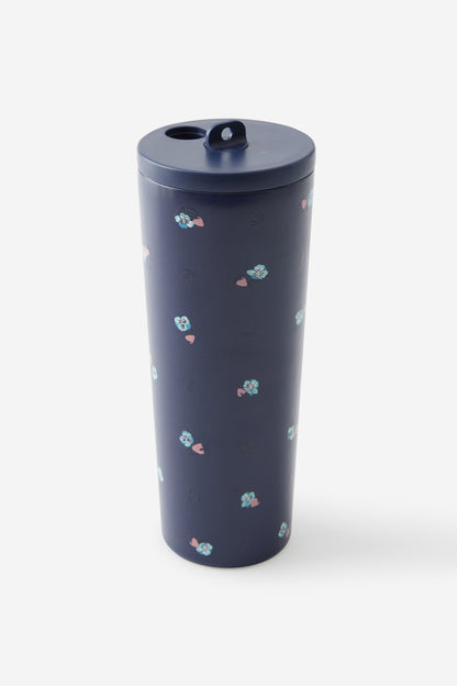 Hidden Straw Metal Smoothie Cup