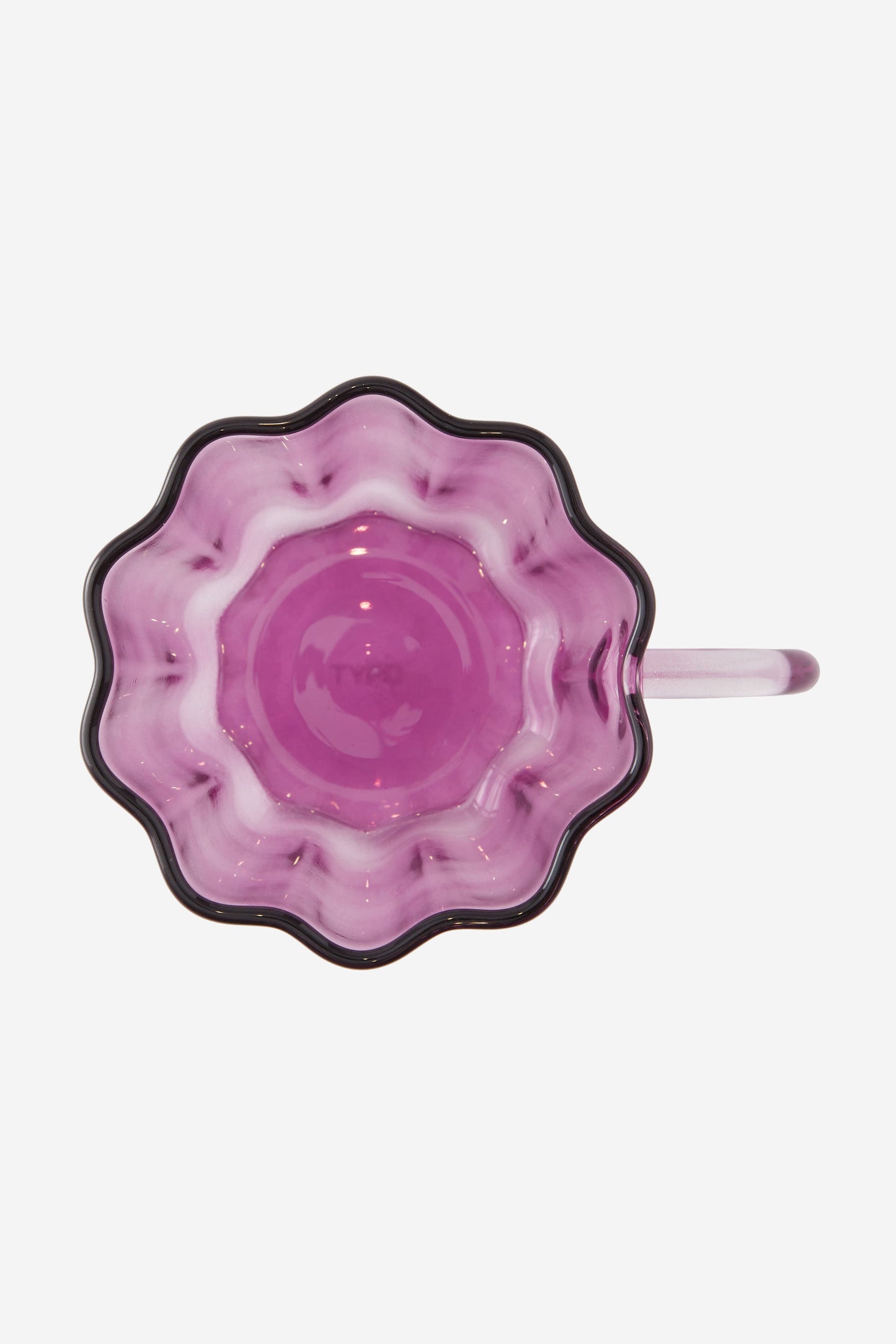 Glass Flower Mug