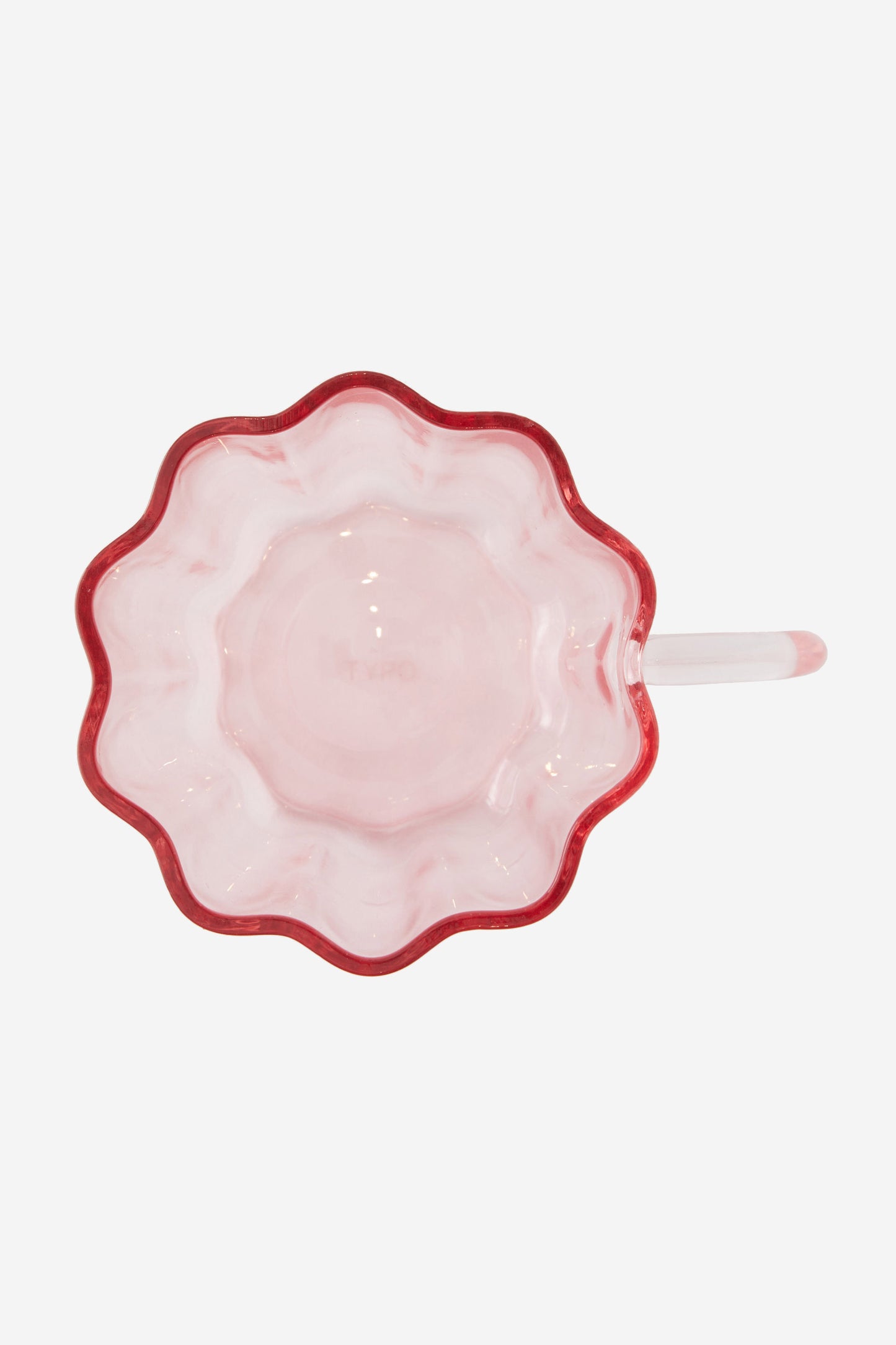Glass Flower Mug