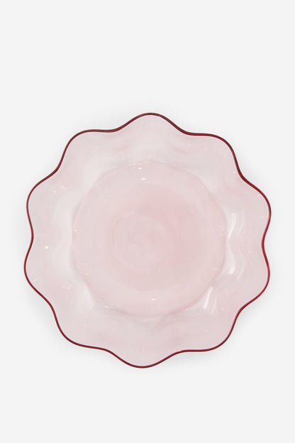 Glass Flower Bowl