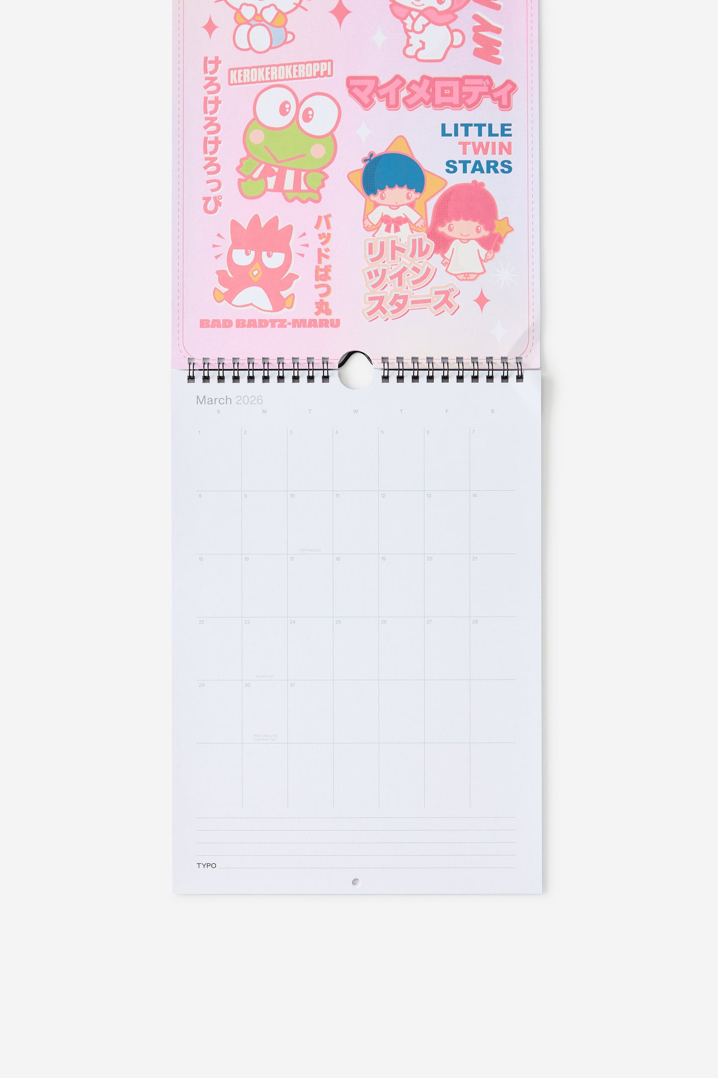 Hello Kitty 2026 Get A Date Wall Calendar