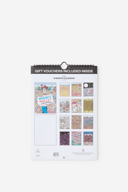 Where&#39;s Wally 2026 Get A Date Wall Calendar