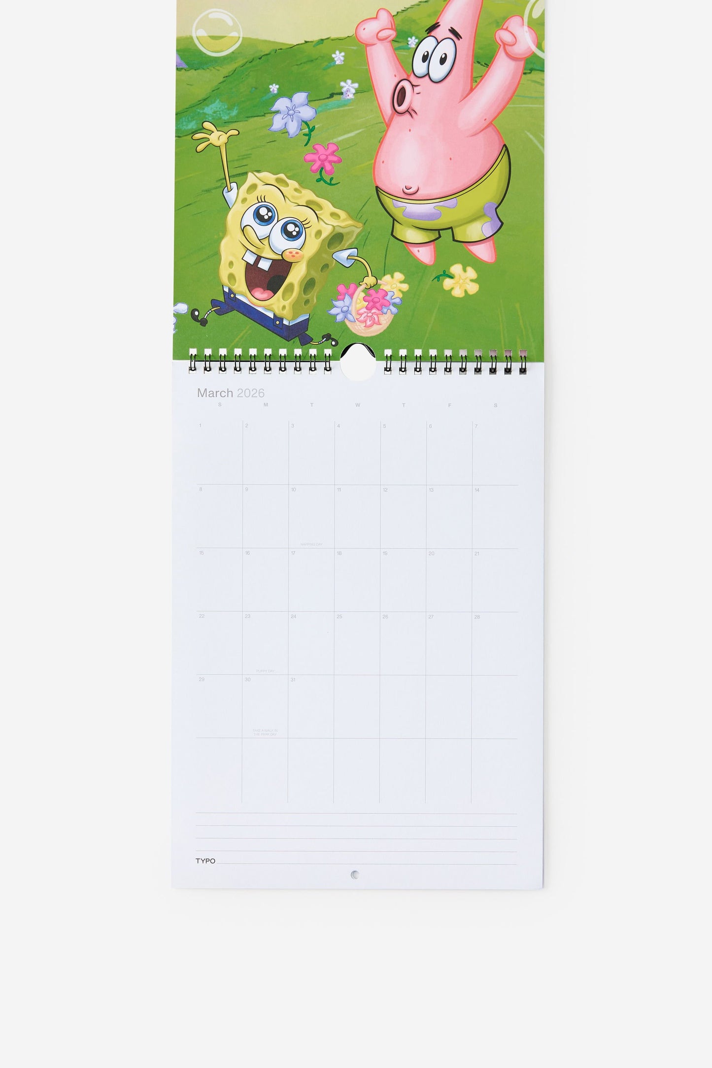 Spongebob Squarepants 2026 Get A Date Wall Calendar