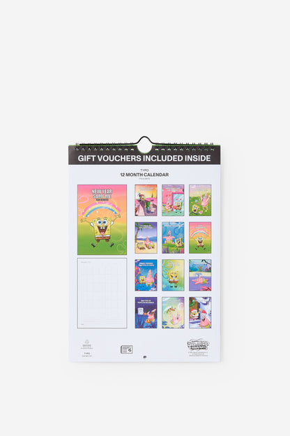 Spongebob Squarepants 2026 Get A Date Wall Calendar