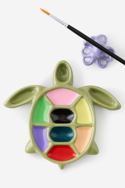 Aquamarine Turtle Paint &amp; Palette Set