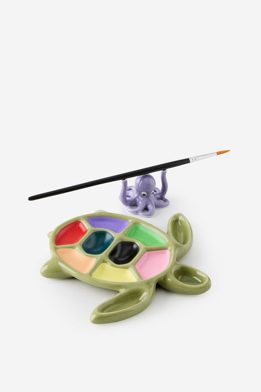 Aquamarine Turtle Paint &amp; Palette Set