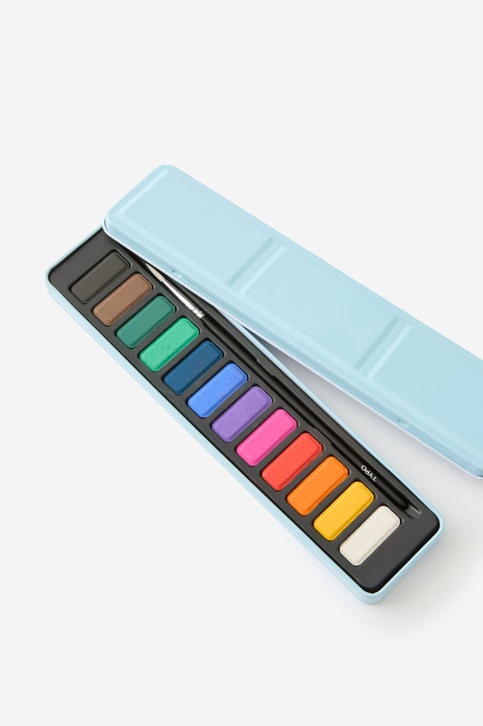 Watercolour Tin Palette 12Pc