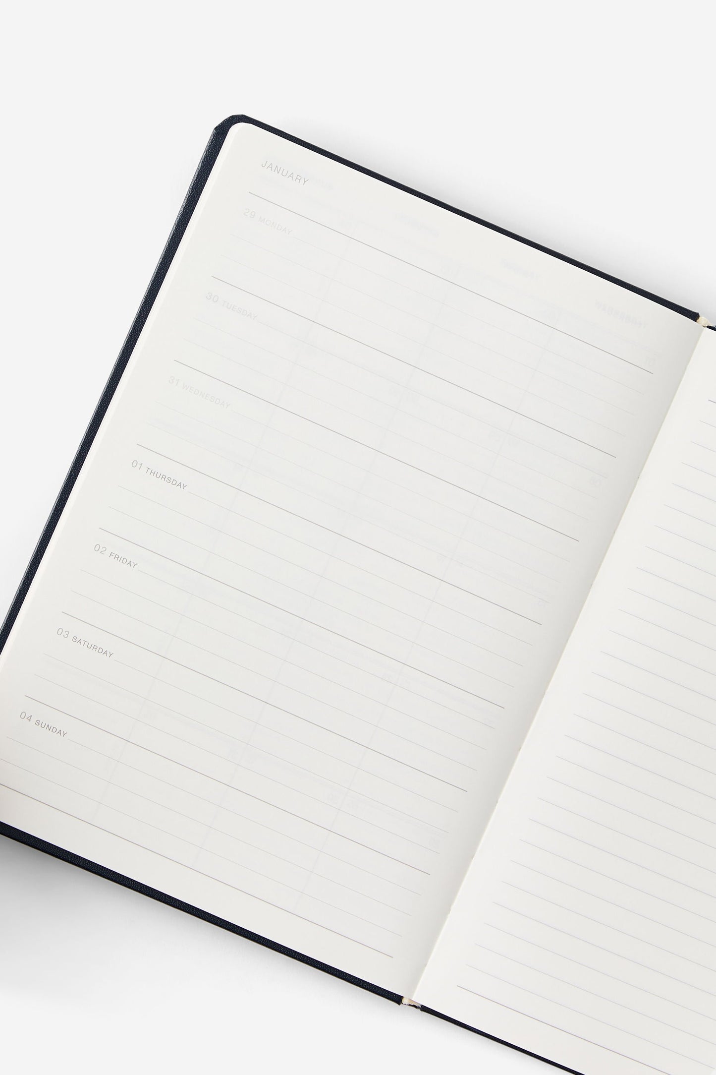 2026 A5 Weekly Hard Metro Diary