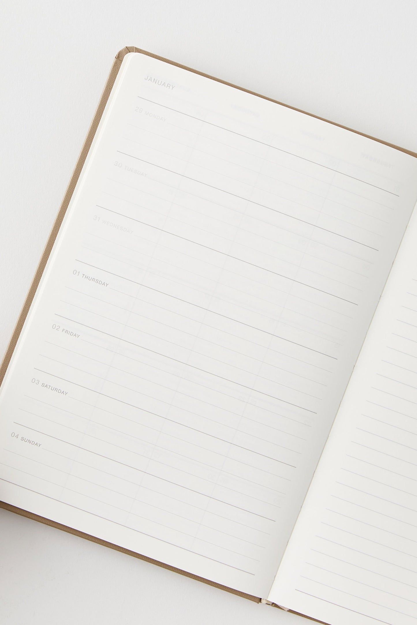 2026 A5 Weekly Hard Metro Diary