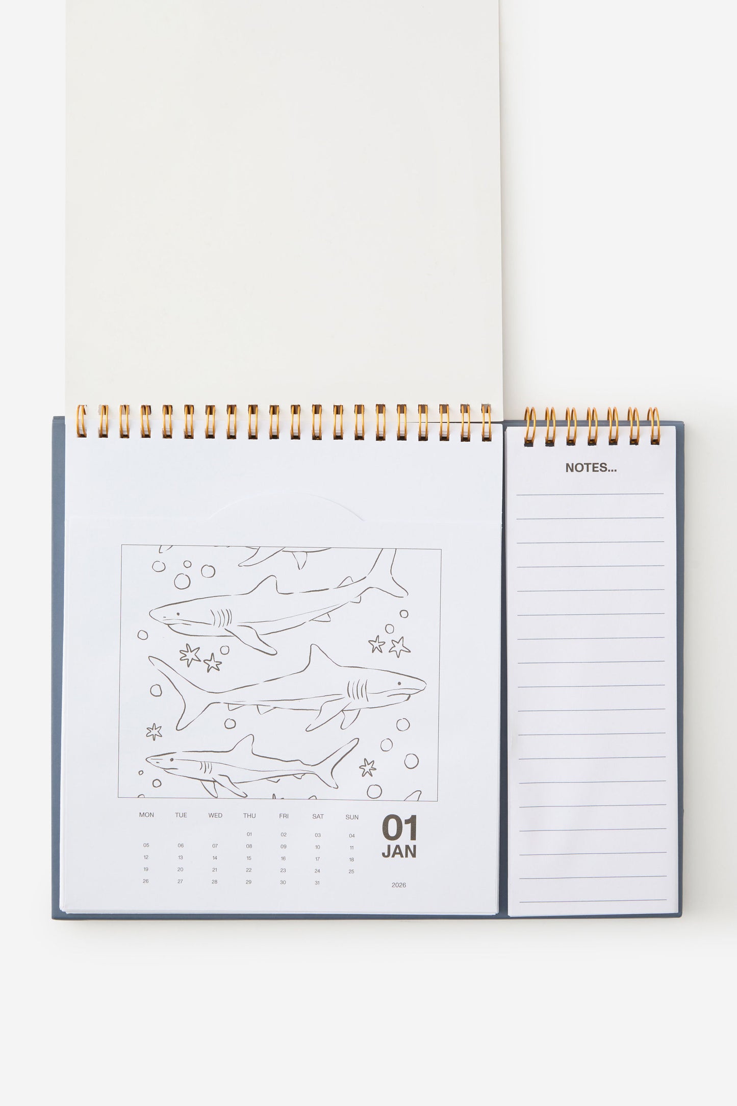 Colour In Desk Calendar