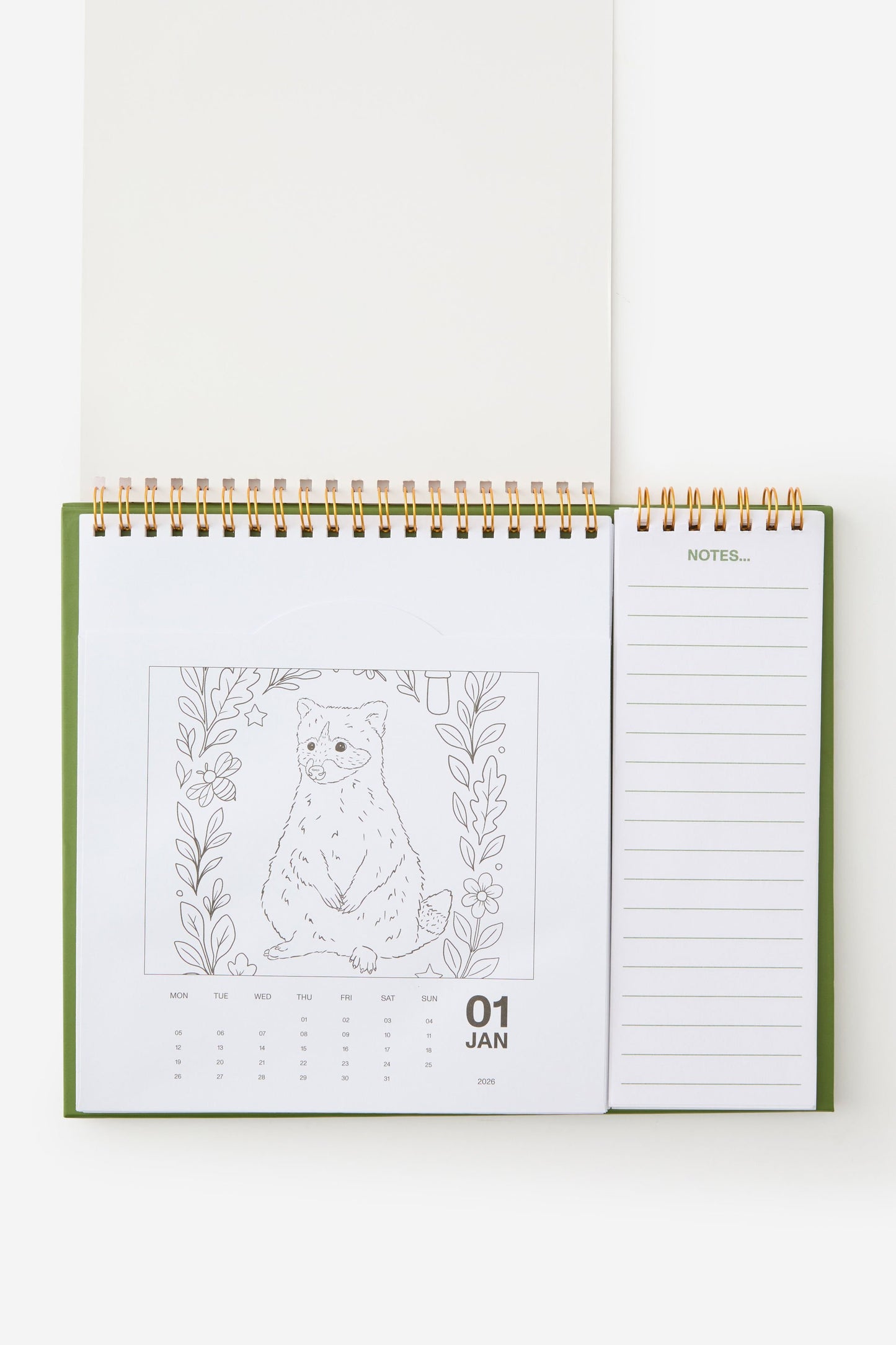 Colour In Desk Calendar