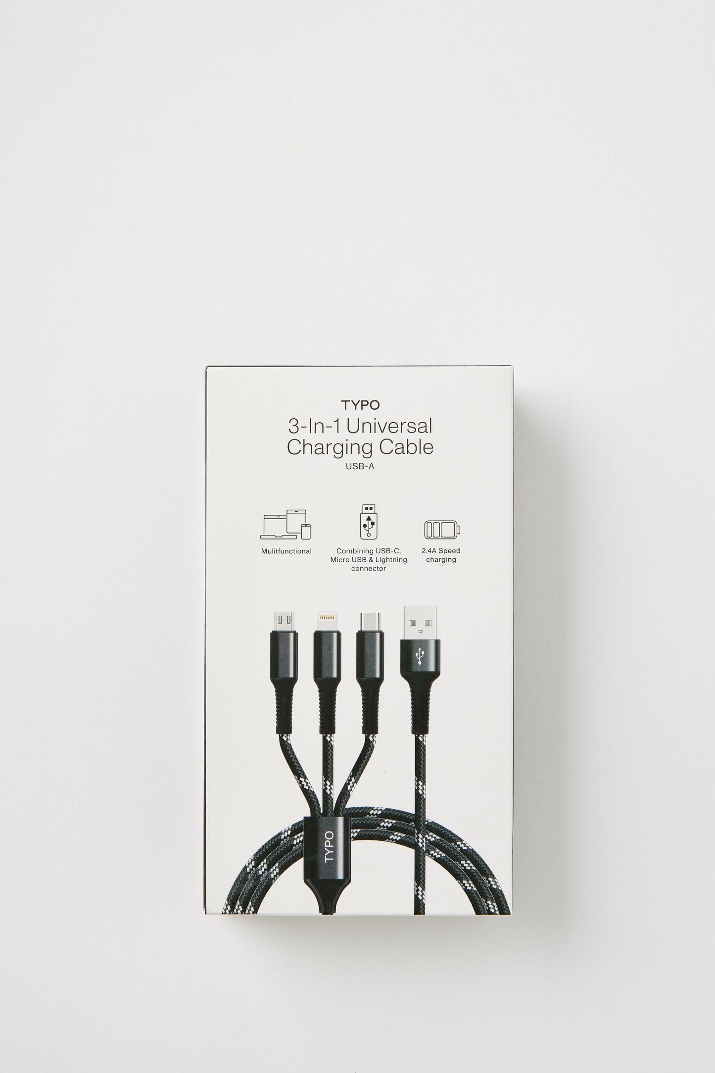 3-In-1 Usb-A Charging Cable
