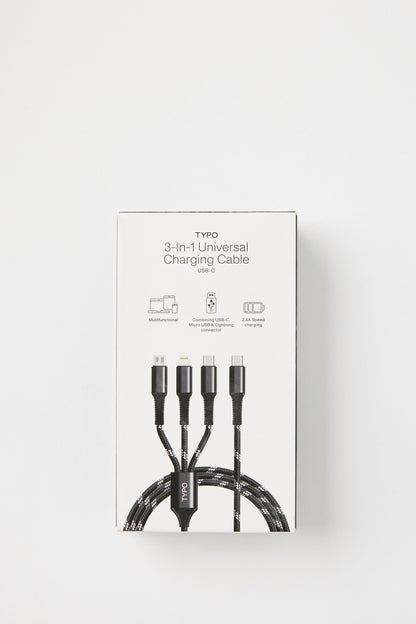 3-In-1 Usb-C Charging Cable