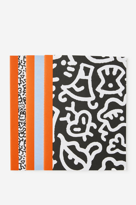 Doodle Boy A4 Lined Notebooks - 3 Packs
