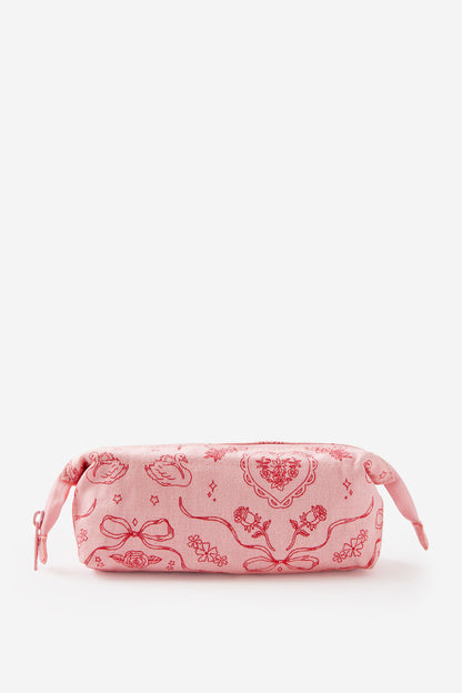 Compact Canvas Pencil Case