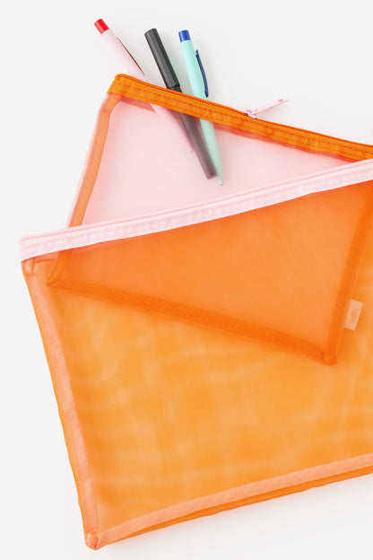 Mesh Pencil Case Set
