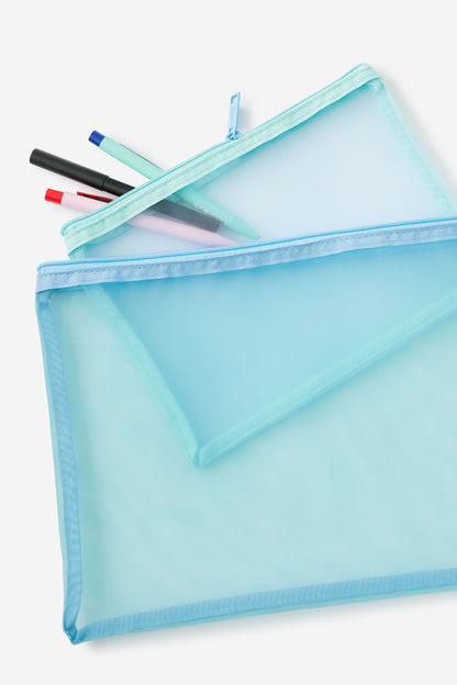 Mesh Pencil Case Set