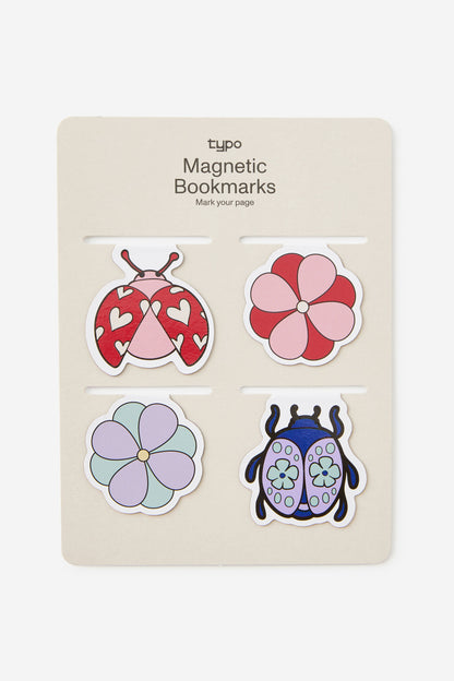 Magnetic Bookmarks 4Pk