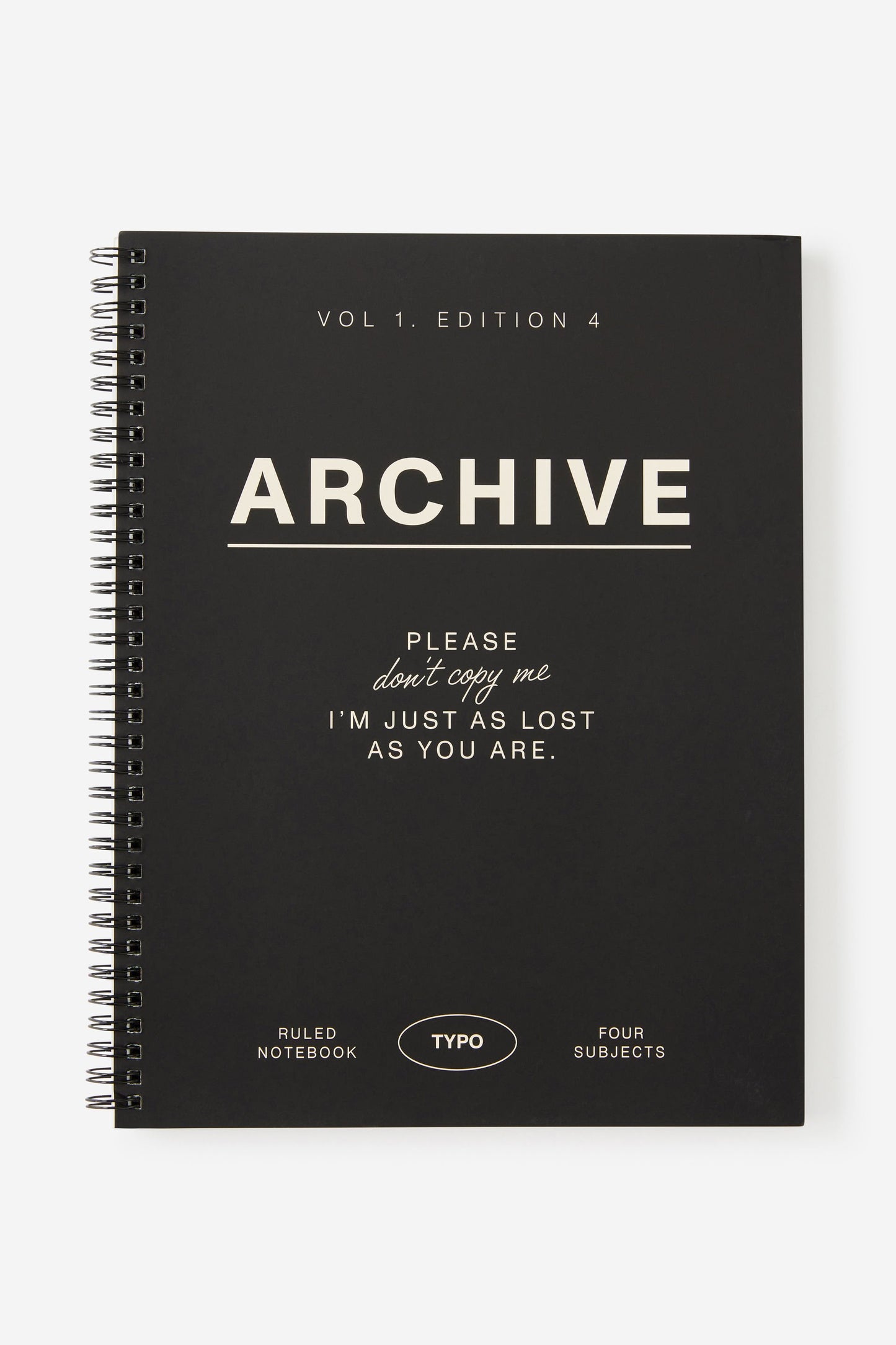A4 Subject Spiral Lined Notebook