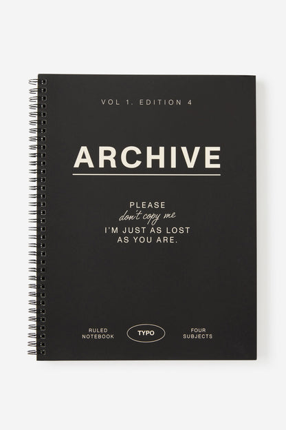 A4 Subject Spiral Lined Notebook