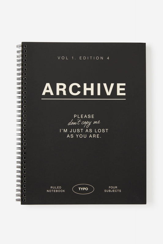 A4 Subject Spiral Lined Notebook