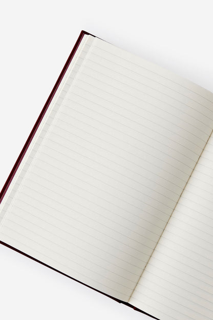 A5 Linen-Textured Lined Notebook