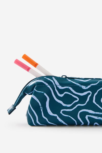 Compact Pu Pencil Case