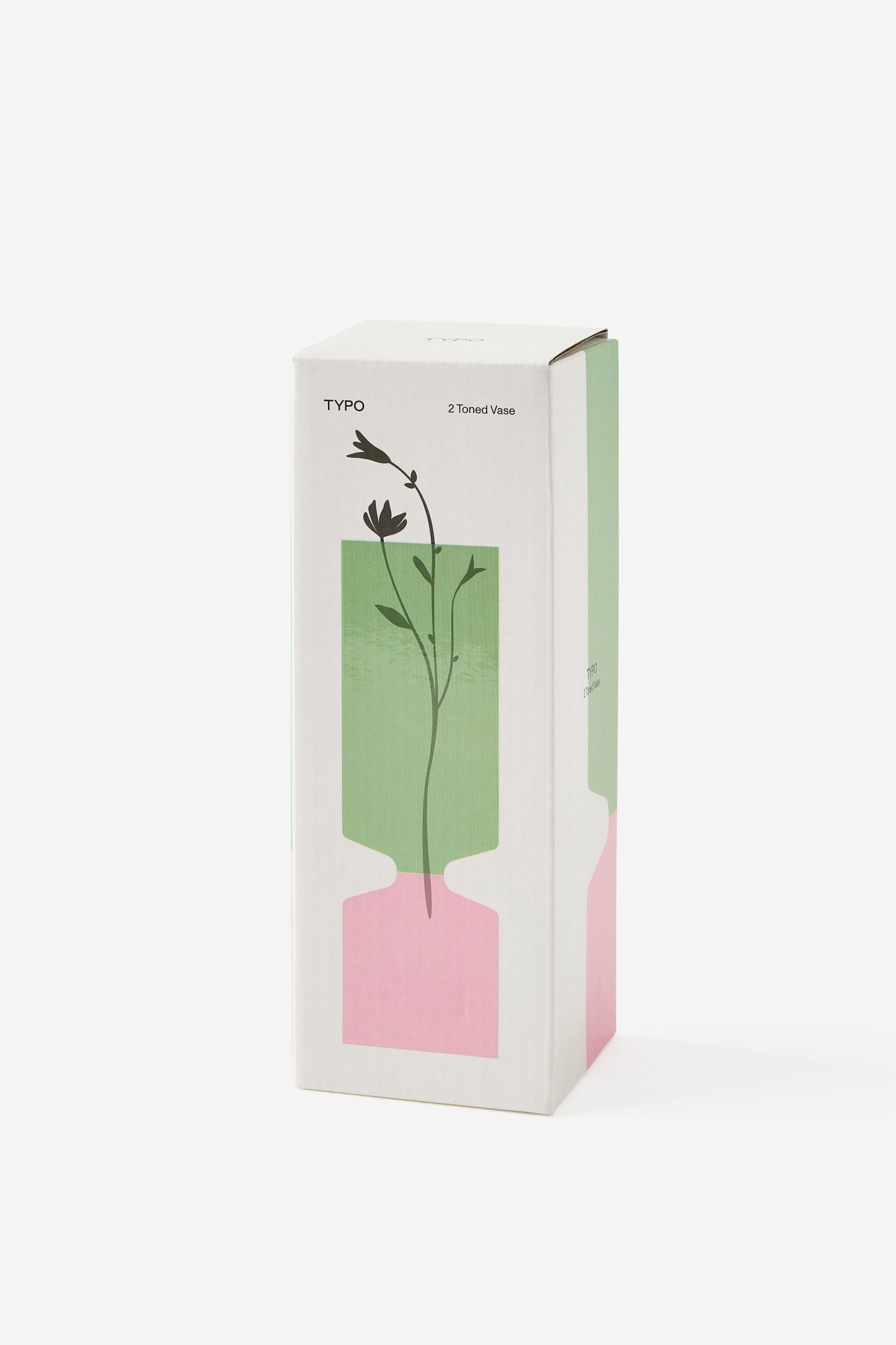 2 Toned Glass Vase