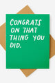 Congratulations Card 2.0