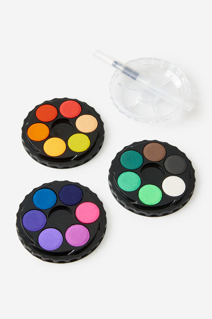 18Pc Watercolour Paint Discs
