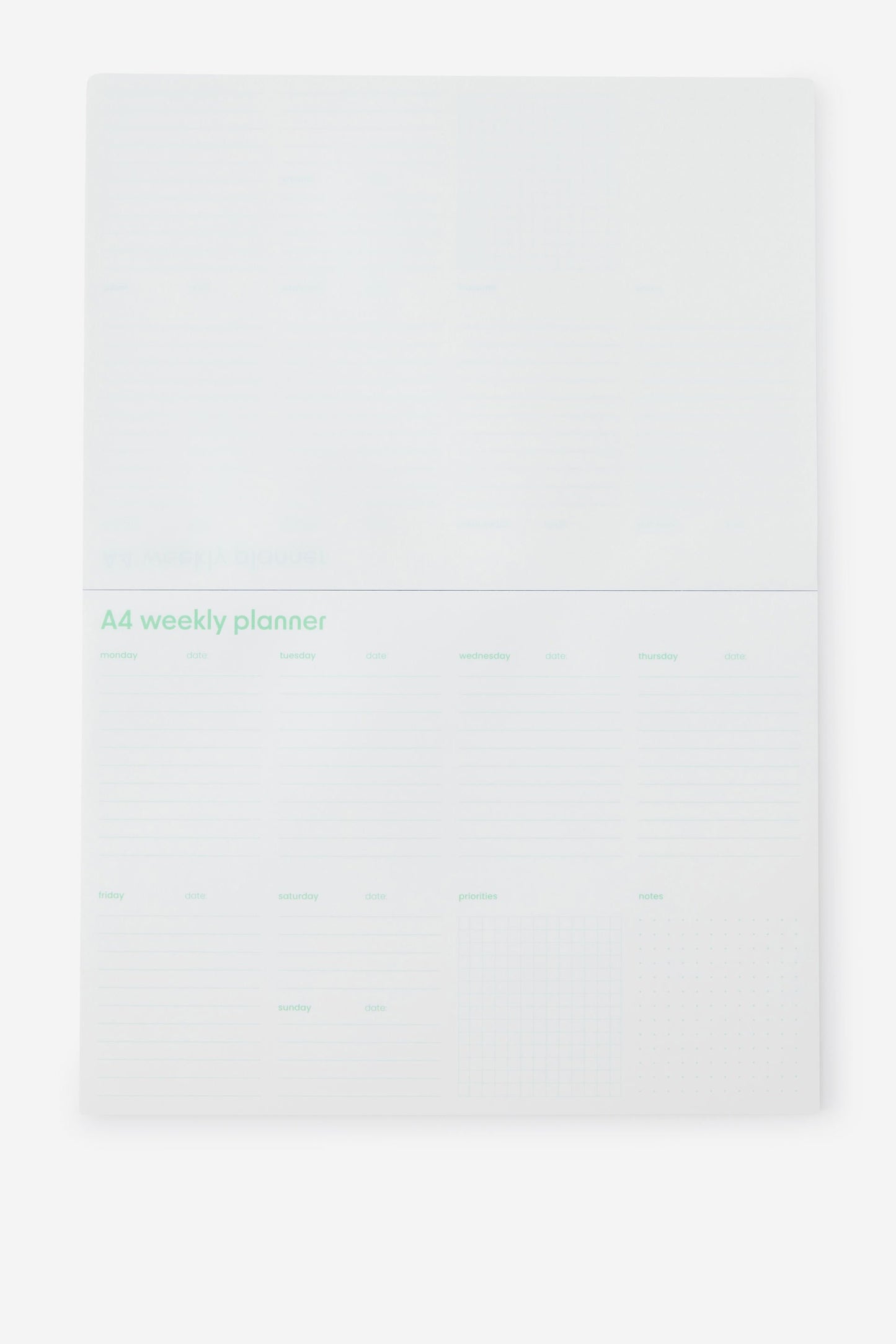 A4 Weekly Notepad Planner