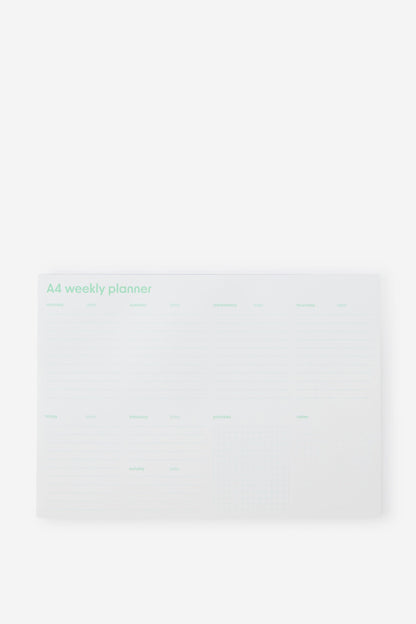 A4 Weekly Notepad Planner