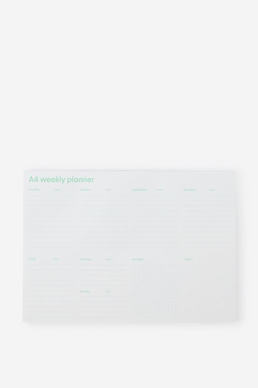 A4 Weekly Notepad Planner
