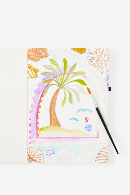 A5 Stitch Bound Watercolouring Book