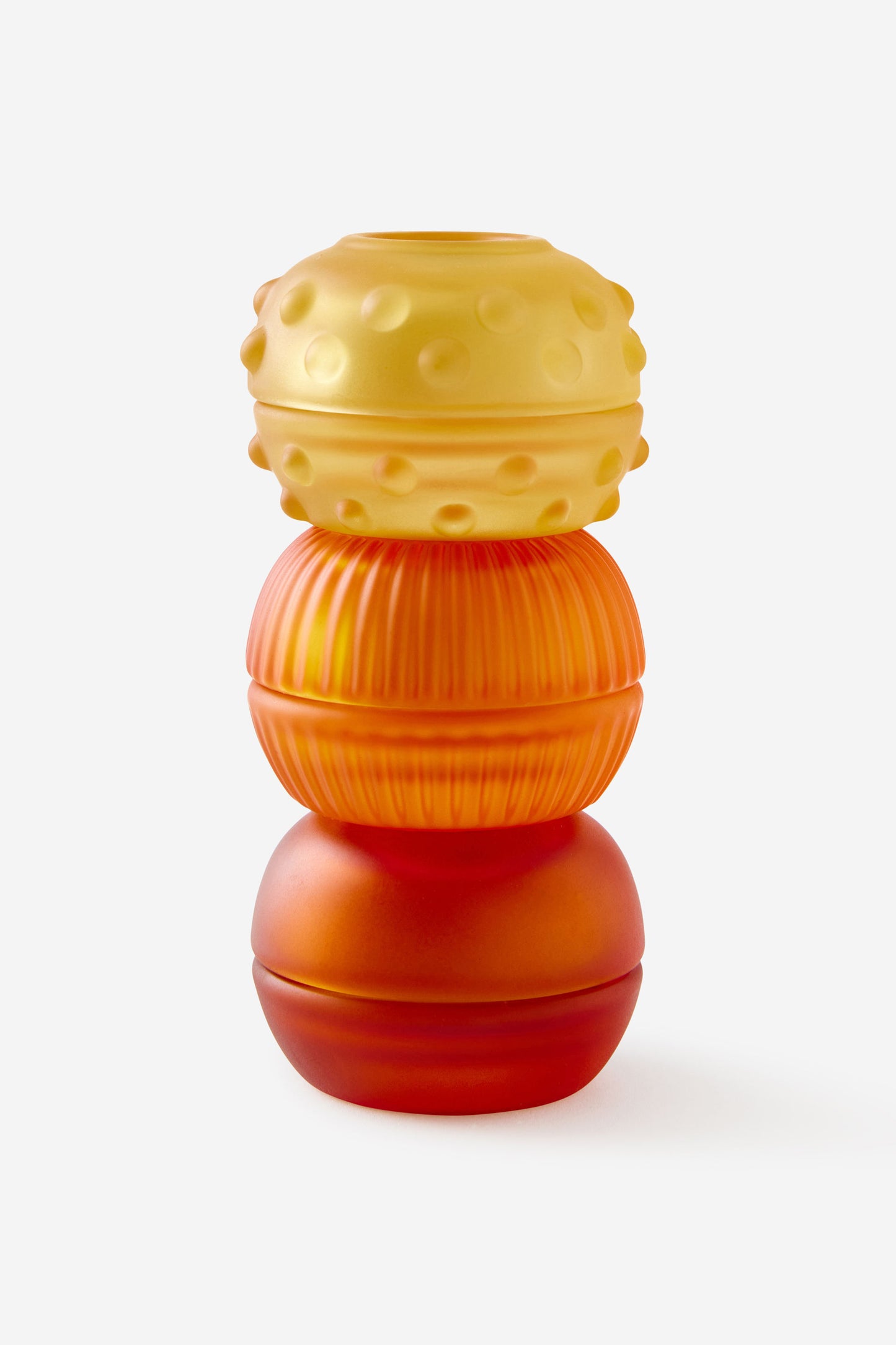 Mini Stackers Glass Tea Light Candle