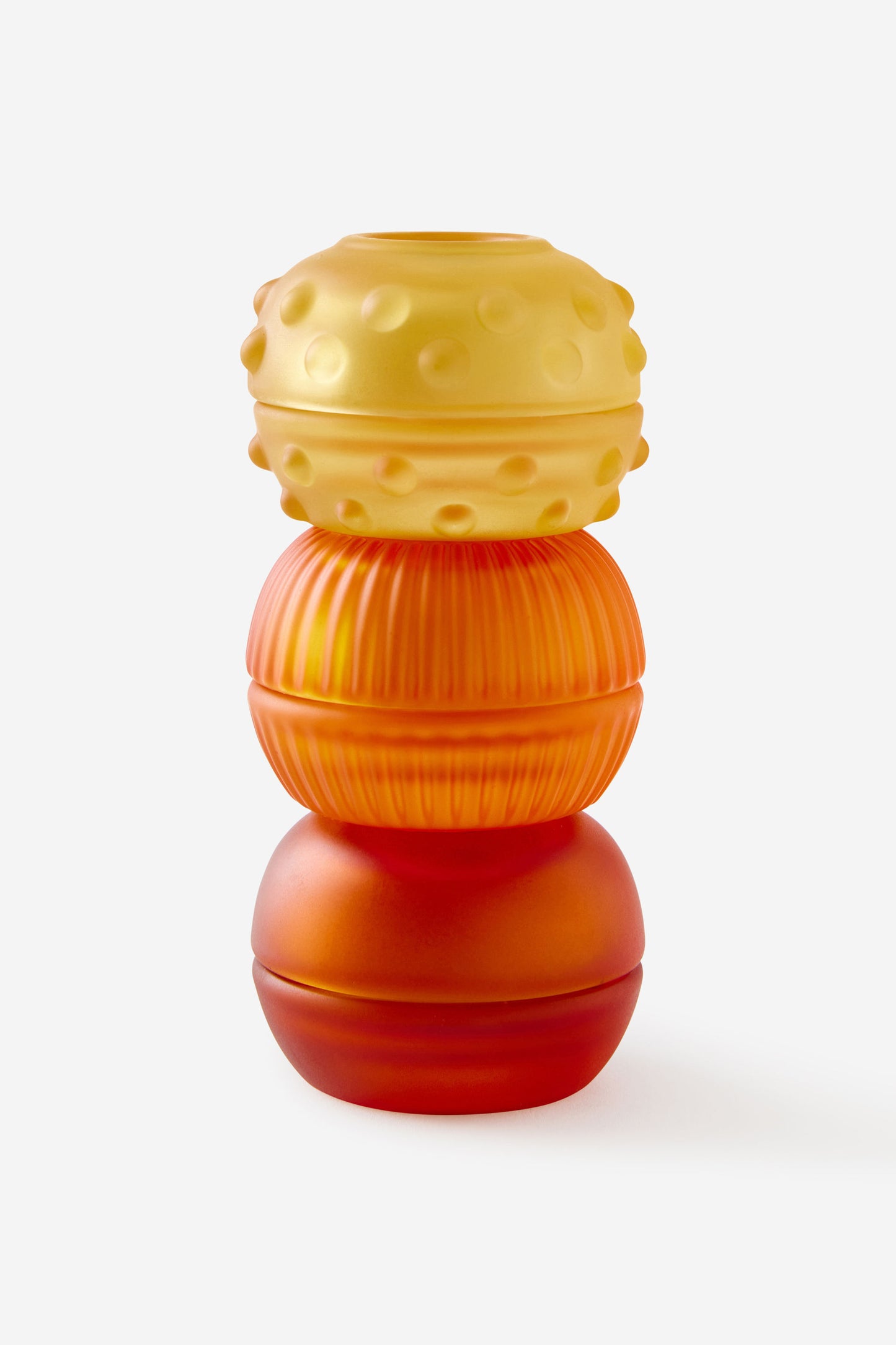 Mini Stackers Glass Tea Light Candle