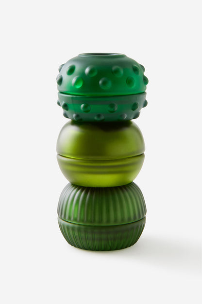 Mini Stackers Glass Tea Light Candle