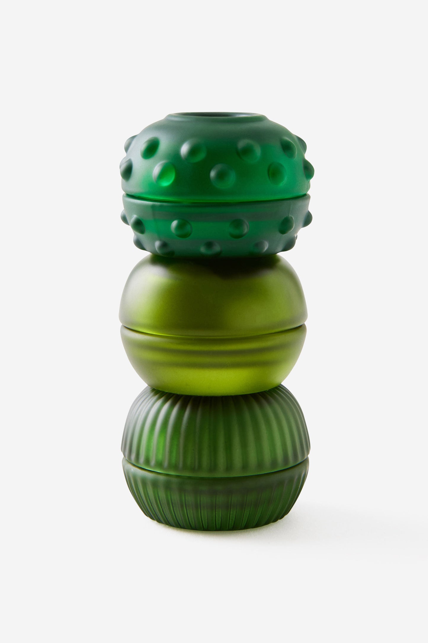 Mini Stackers Glass Tea Light Candle