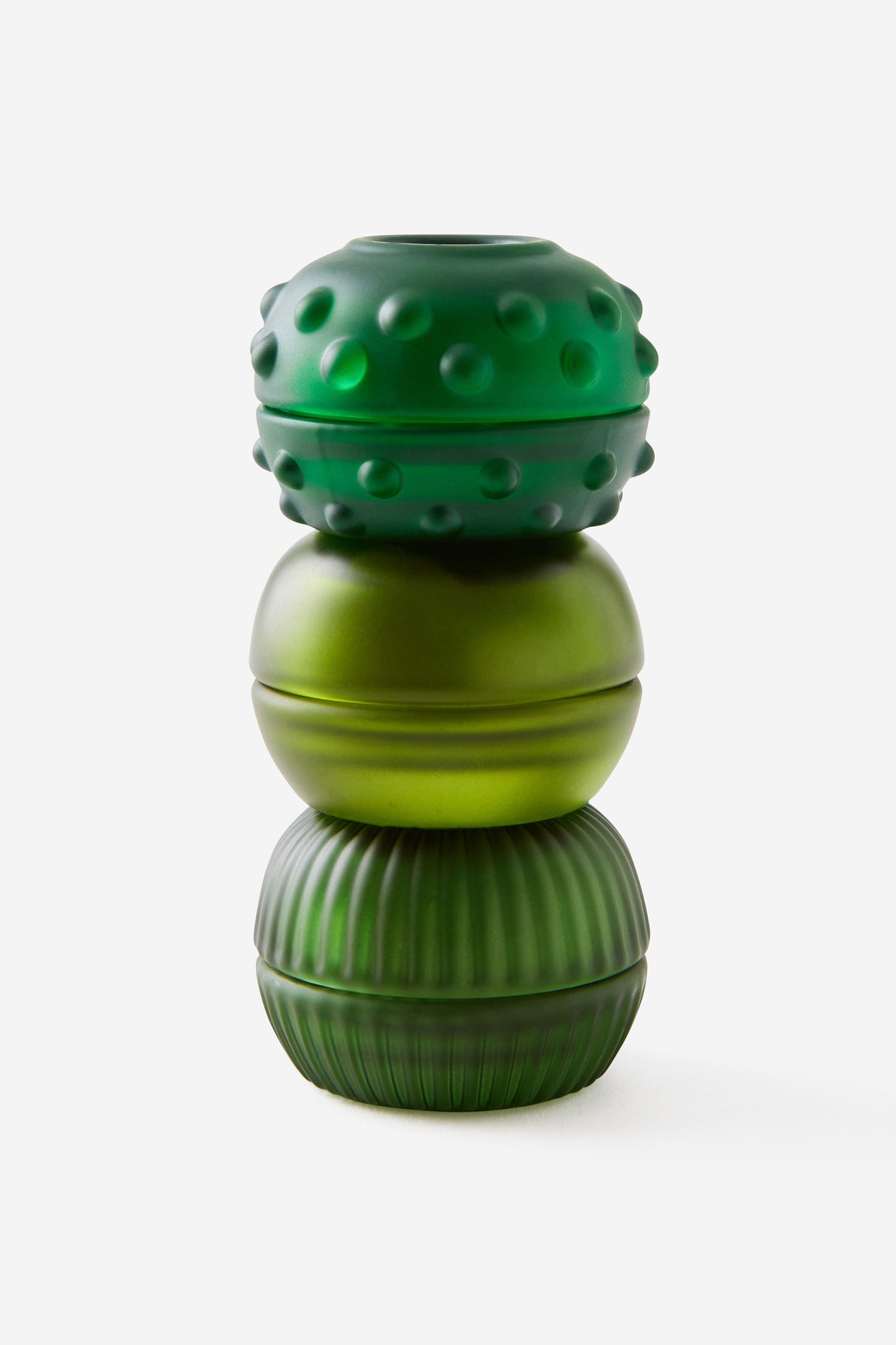 Mini Stackers Glass Tea Light Candle