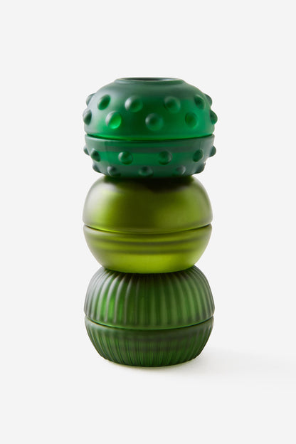 Mini Stackers Glass Tea Light Candle