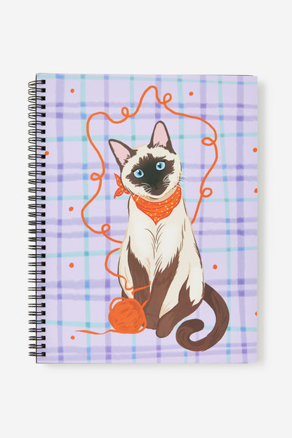 A4 Spiralbound Subject Notebook