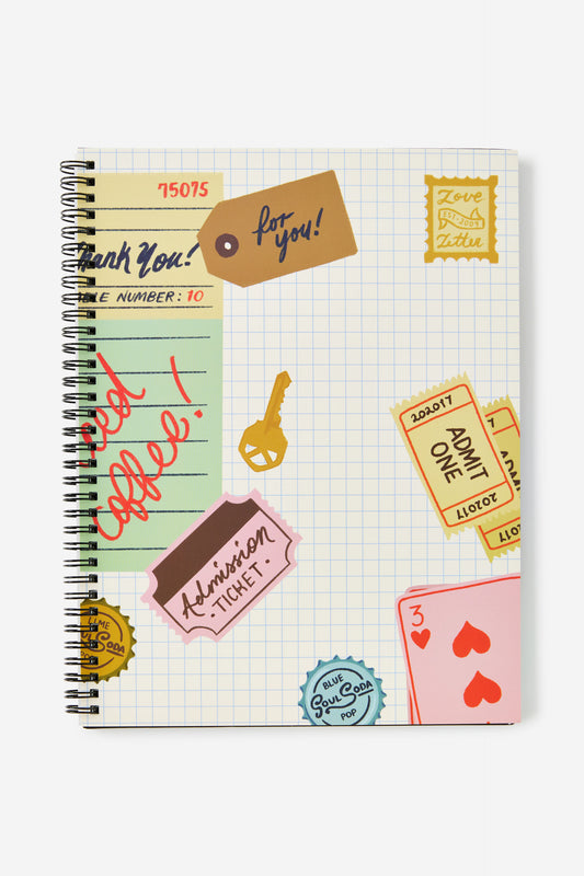 A4 Spiralbound Subject Notebook