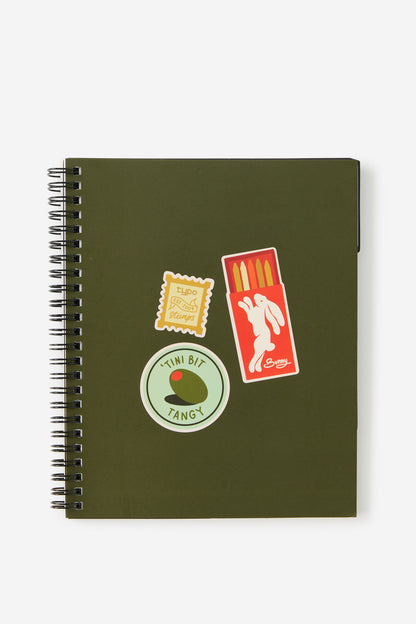 A5 Spiralbound Subject Notebook
