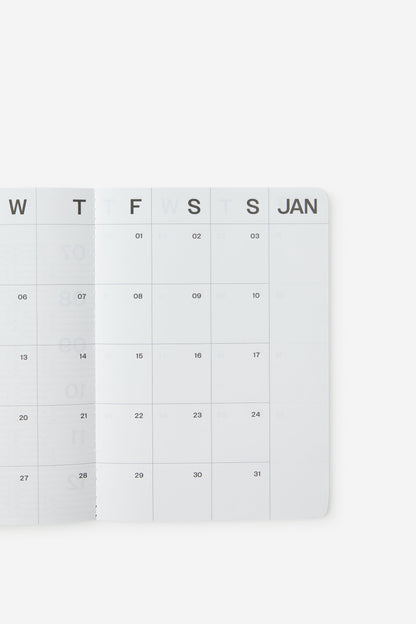 2027 A5 Monthly Open Agenda Diary