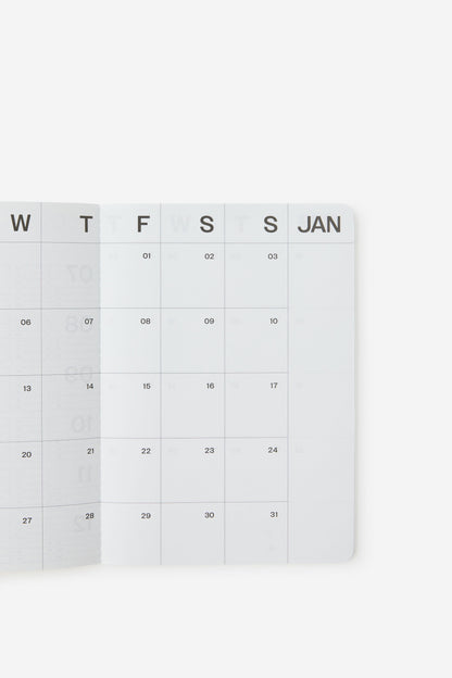 2027 A5 Monthly Open Agenda Diary