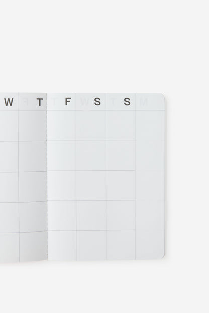 Undated A5 Monthly Open Agenda Diary