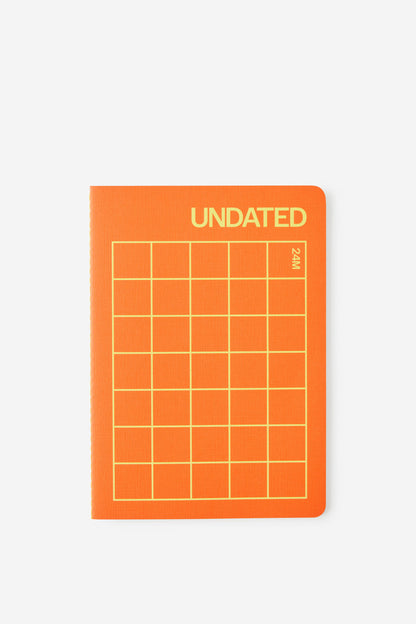 Undated A5 Monthly Open Agenda Diary