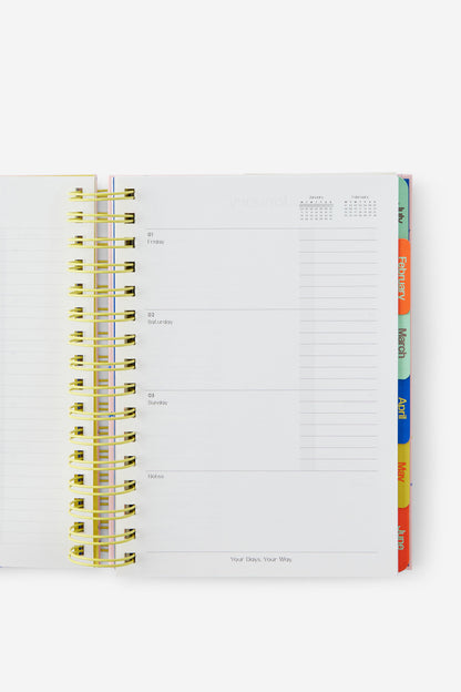 2027 A5 Weekly Bright Days Diary