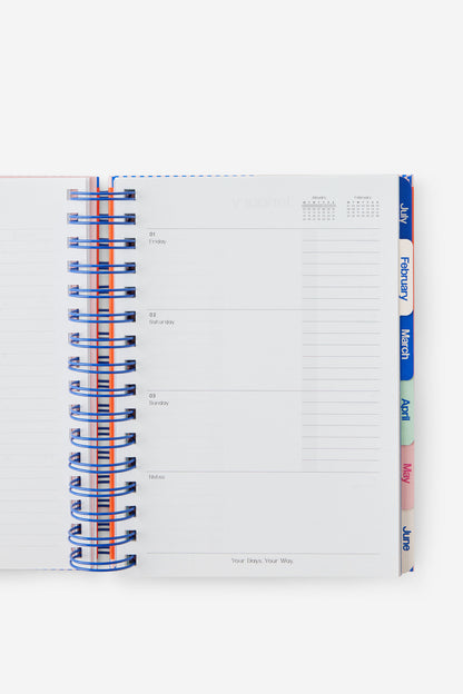 2027 A5 Weekly Bright Days Diary
