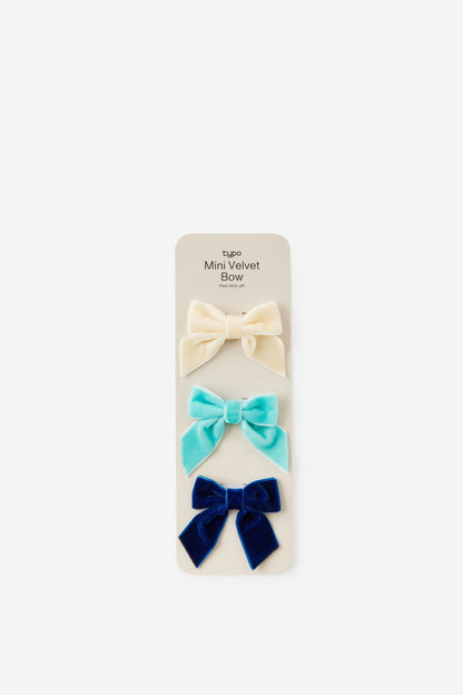 Mini Velvet Bow 3Pk